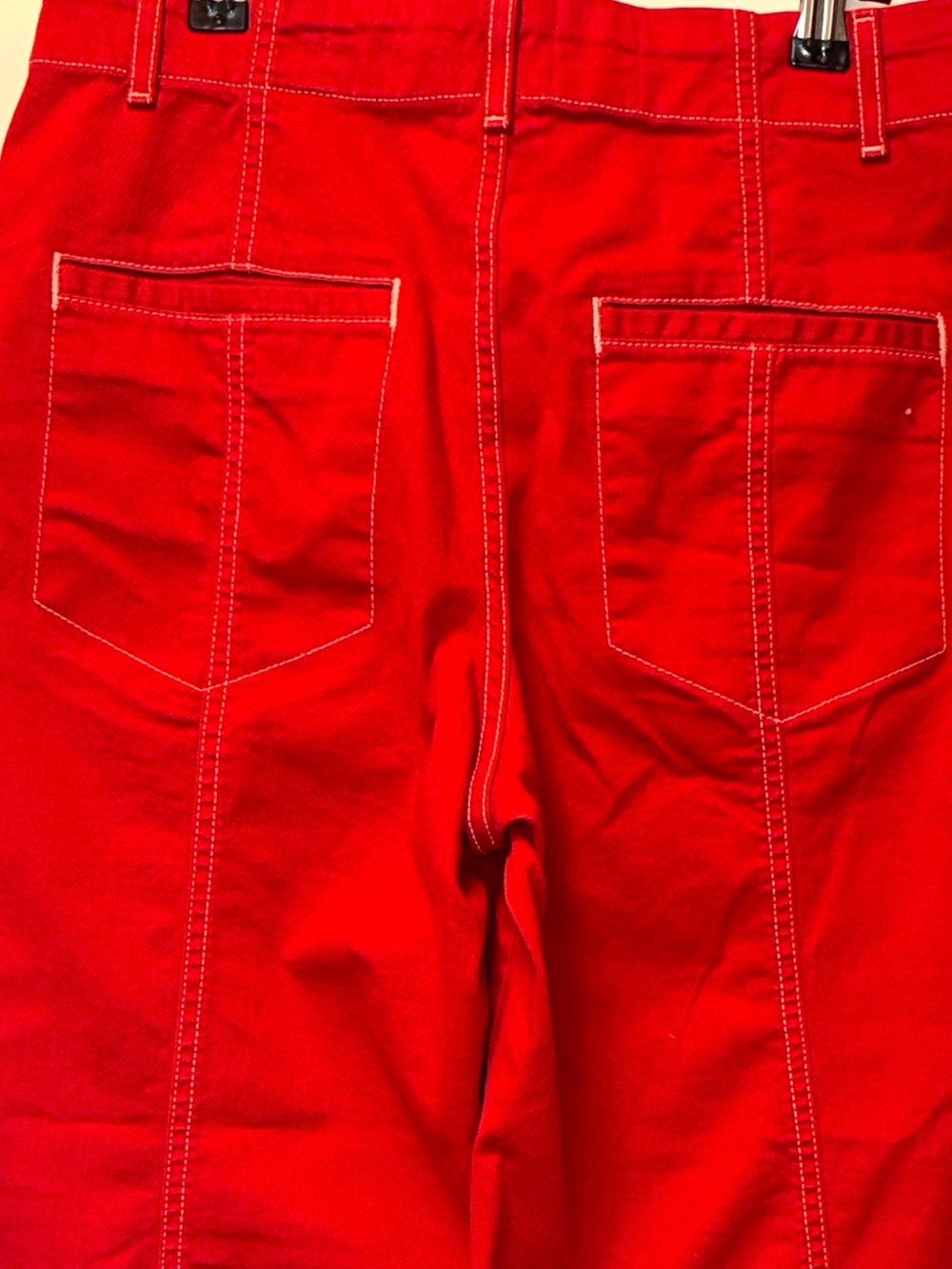Maeve Anthropologie Jeans Wide Leg High-Rise Red Sz 29 - Picture 7 of 8